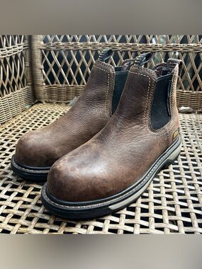 Ariat Brown Leather Chukka Work Boots